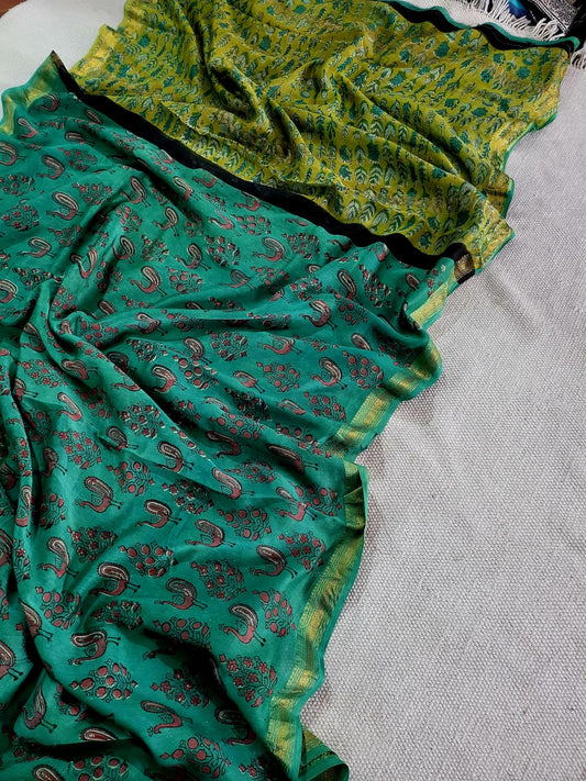 Nashpal Ajrakhs Maheshwari Silk Sarees
