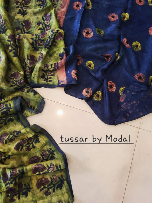 Nashpal Tussar By Modal Silk saree