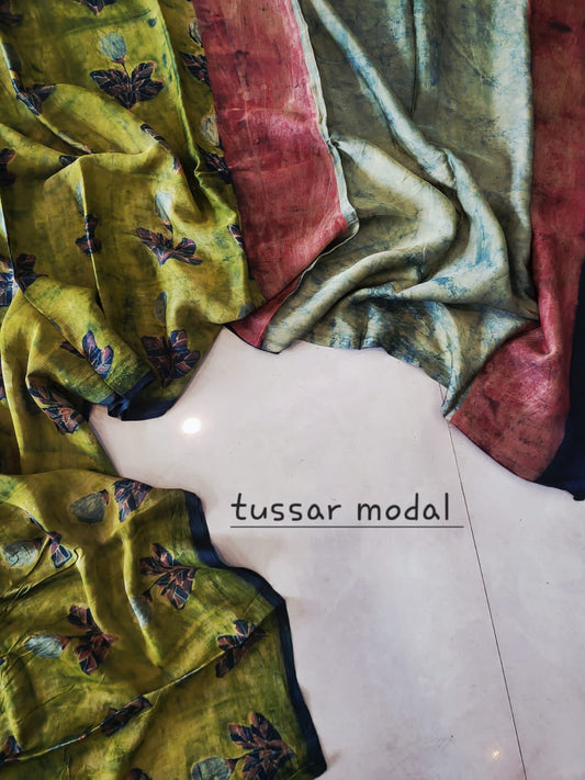 Nashpal Tussar By Modal Silk saree
