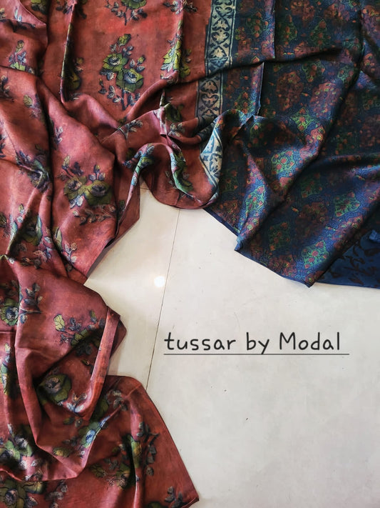 Nashpal Tussar By Modal Silk saree