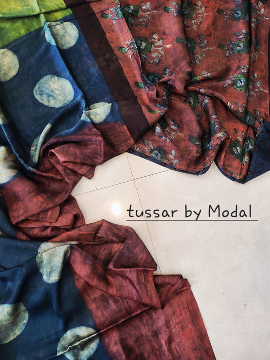 Nashpal Tussar By Modal Silk saree