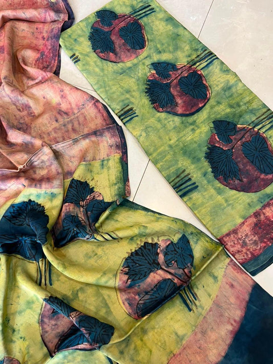 Nashpal Tussar modal silks suits