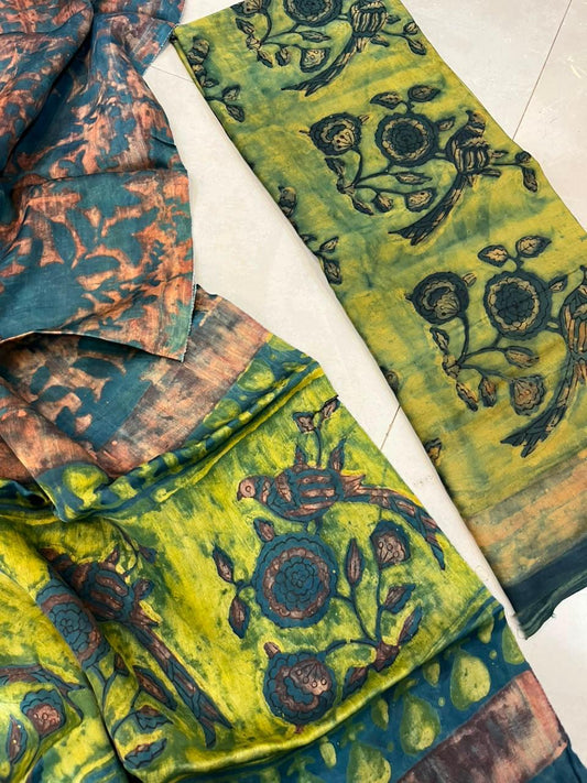 Nashpal Tussar modal silks suits