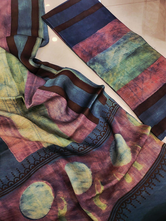 Nashpal Tussar modal silks suits