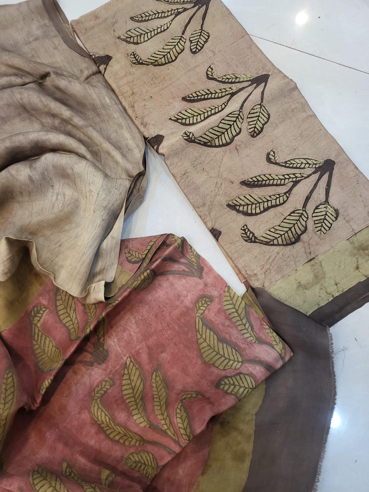 Nashpal Tussar modal silks suits