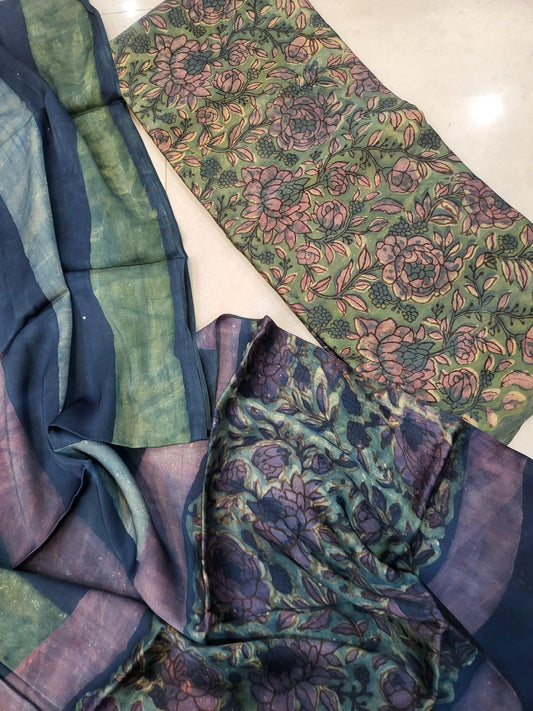 Nashpal Tussar modal silks suits