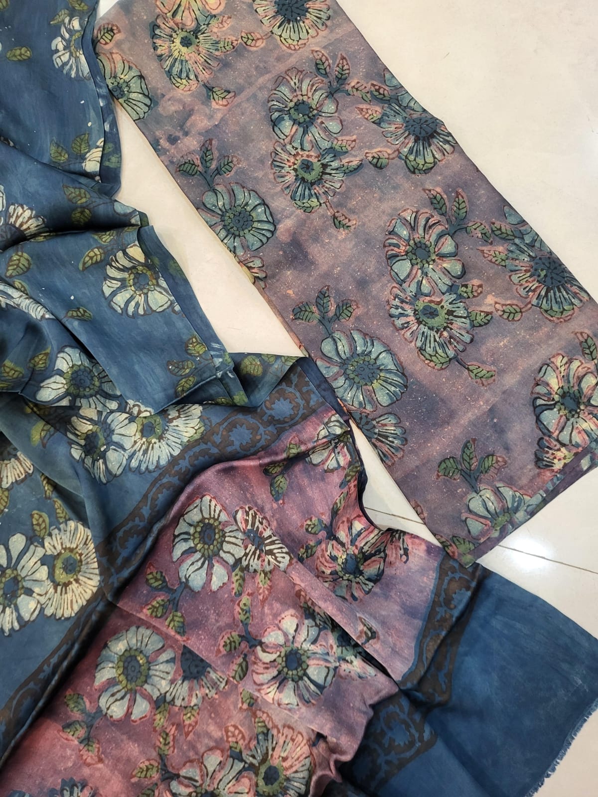 Nashpal Tussar modal silks suits