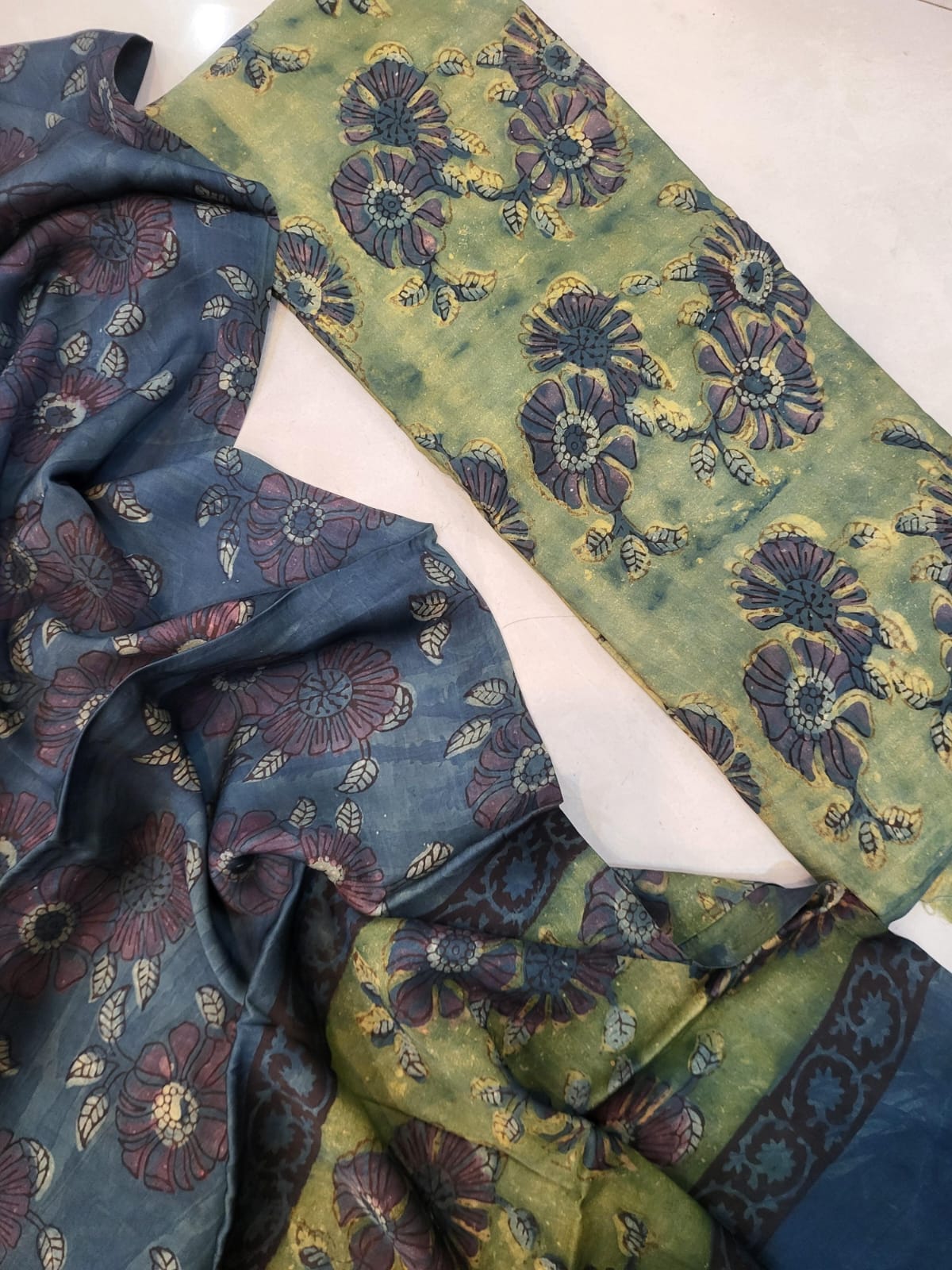 Nashpal Tussar modal silks suits