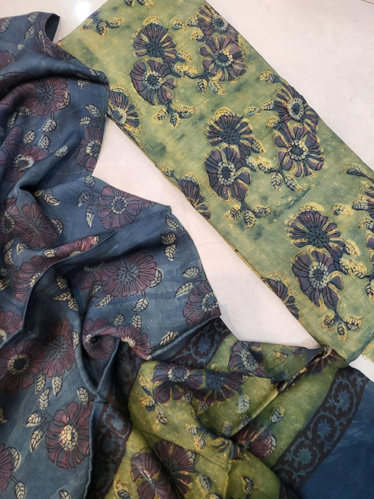 Nashpal Tussar modal silks suits