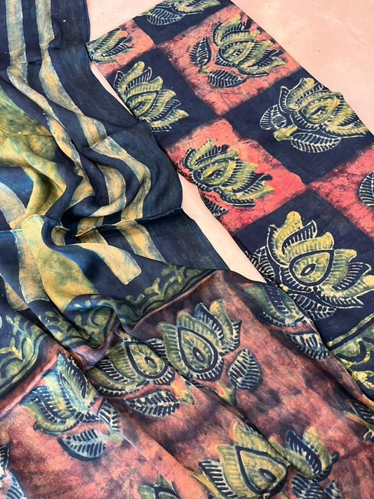 Nashpal Tussar modal silks suits