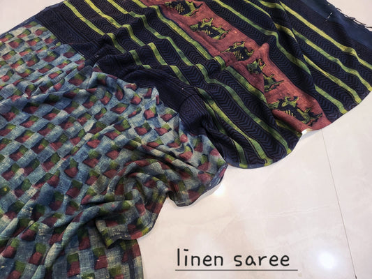 Nashpal Linen saress