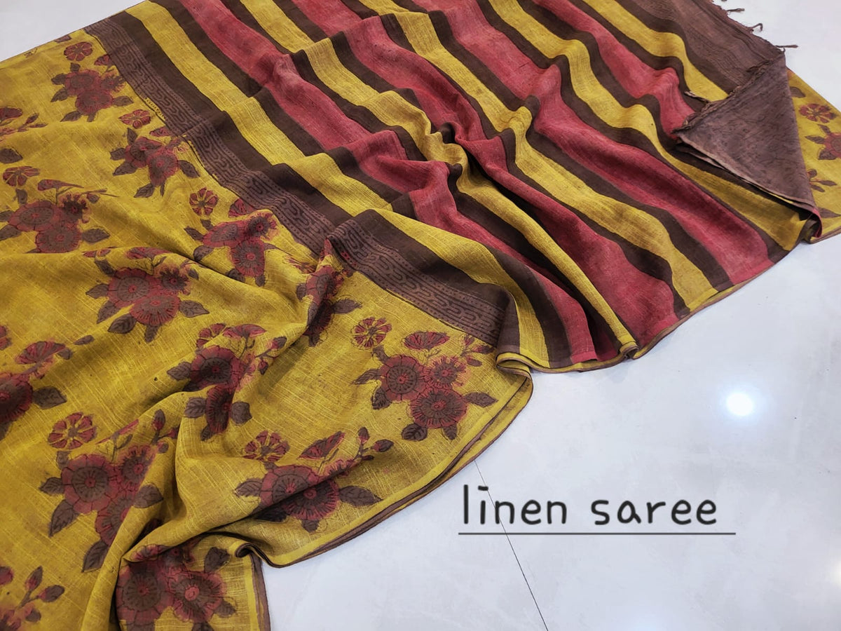 Nashpal Linen saress