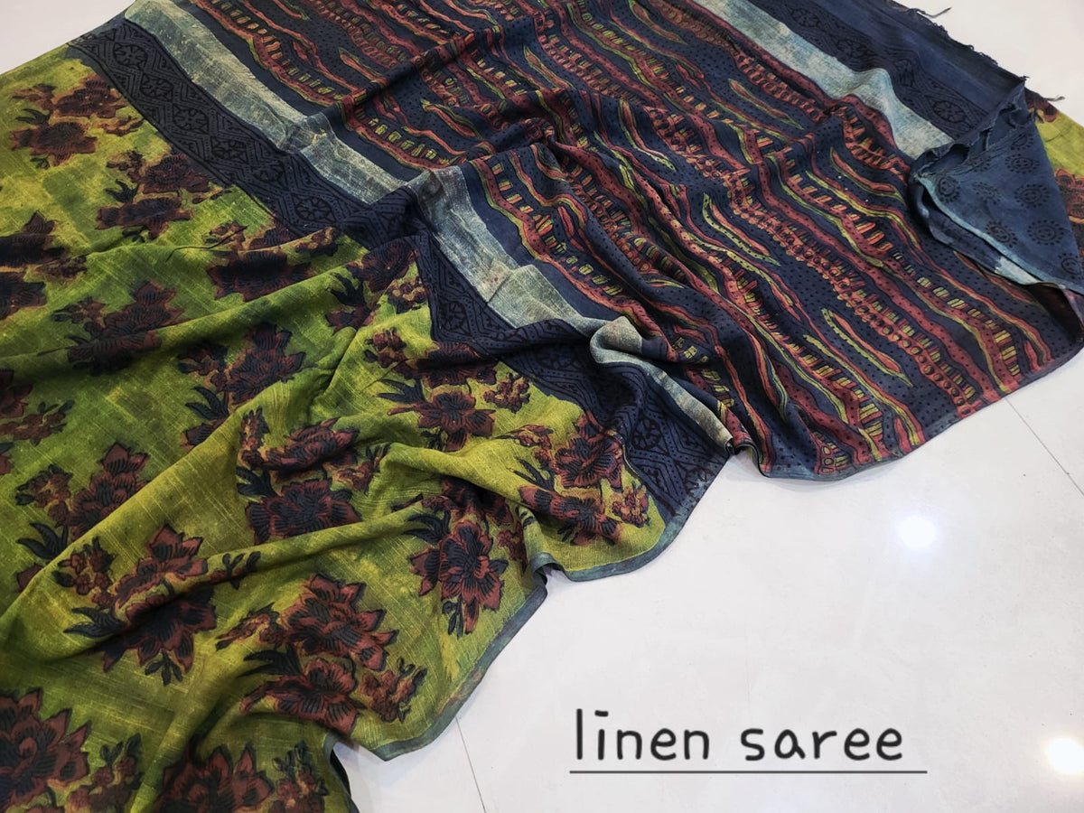 Nashpal Linen saress