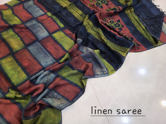 Nashpal Linen saress