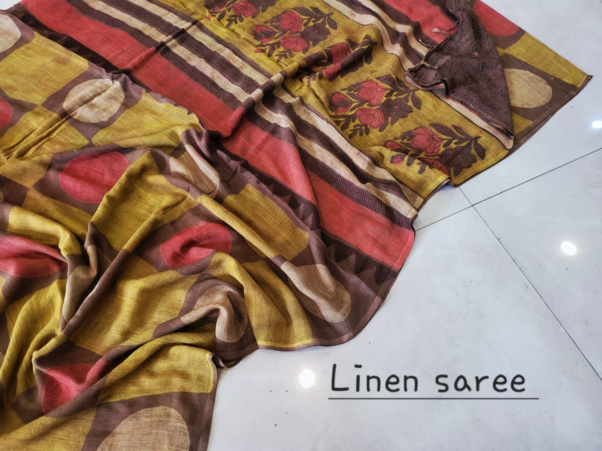 Nashpal Linen saress