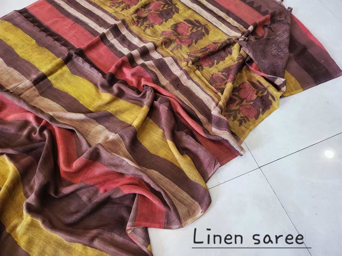 Nashpal Linen saress