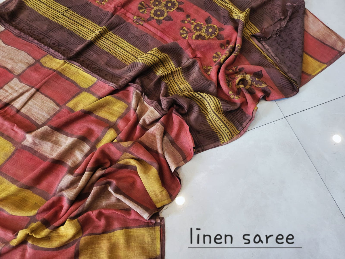 Nashpal Linen saress