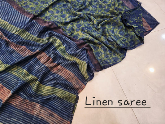 Nashpal Linen saress