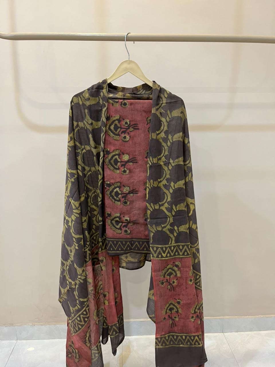 NASHPAL AJRAKH COTTON SUITS