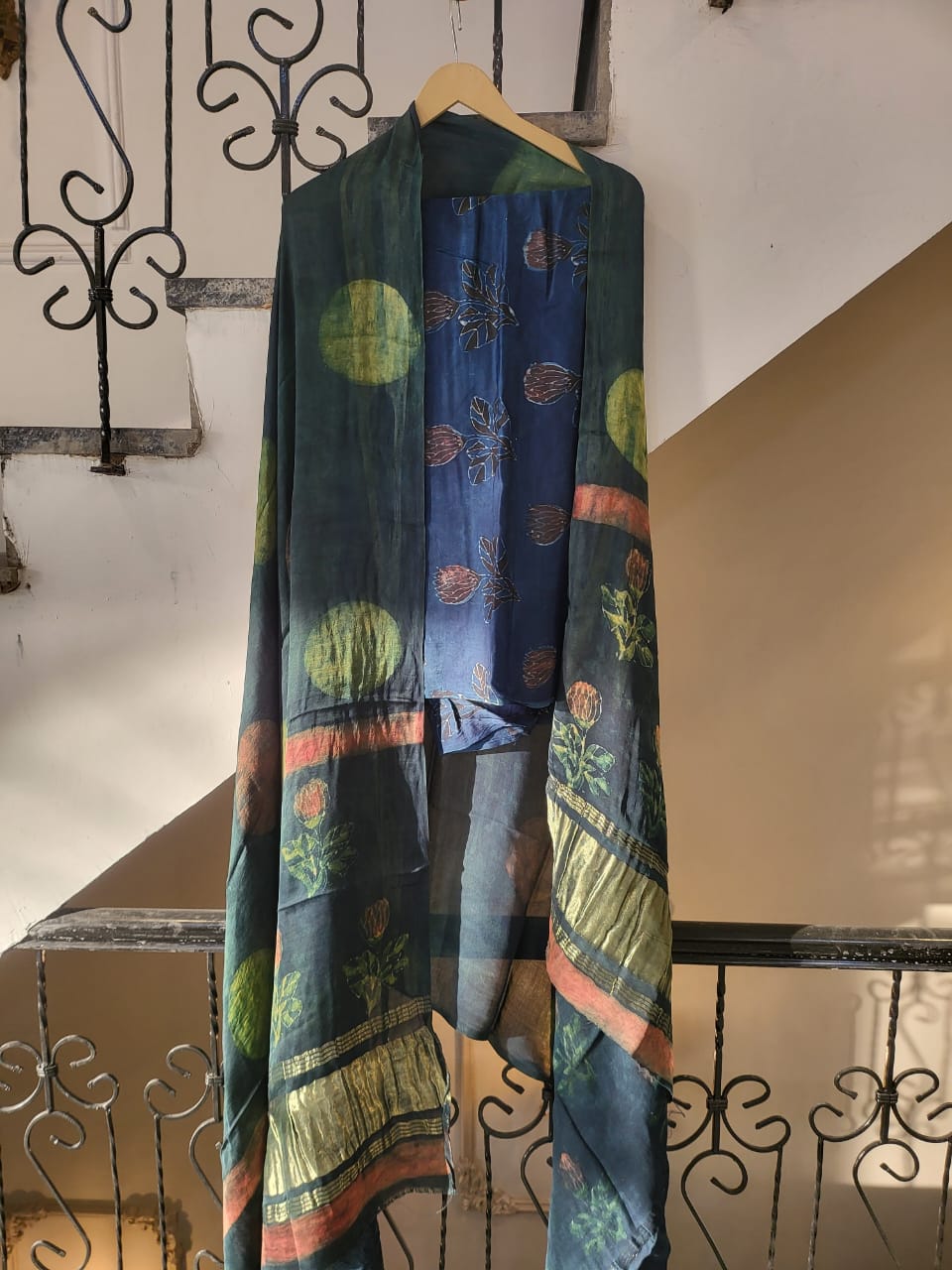 Nashpal Tissue modal silk suits