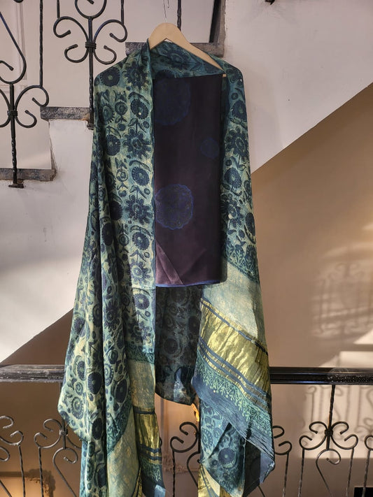 Nashpal Tissue modal silk suits