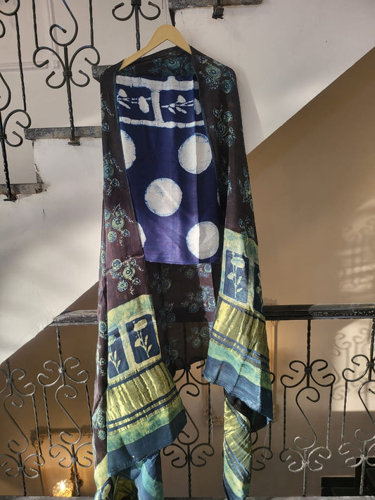 Nashpal Tissue modal silk suits