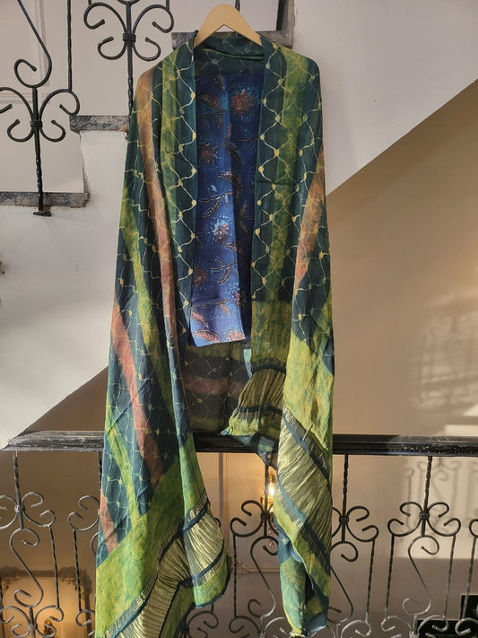 Nashpal Tissue modal silk suits