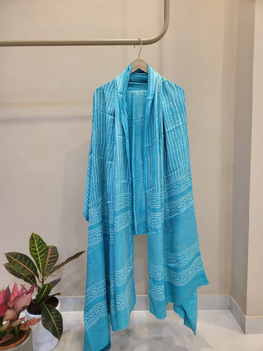 Ajrakh prints Modal silk suits